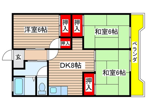 エントピアハイツの物件間取画像